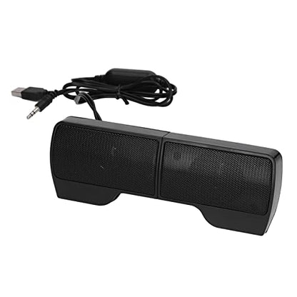 Brrnoo Laptop Speakers USB Powered Wired Monitor Soundbar Th Screen Clip USB Powered Mini Computer Speaker for Monitor Notebook Tablets TV