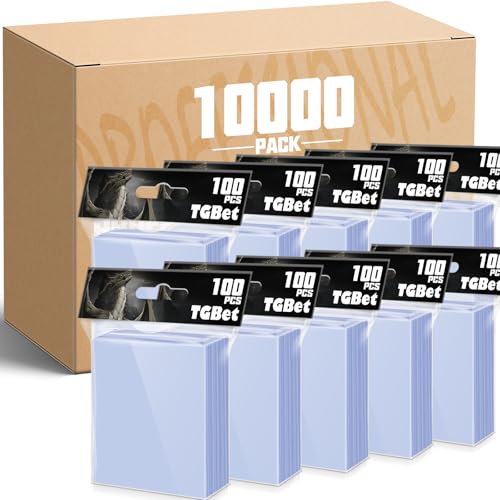 10000 Count MTG Card Sleeves Top Loaders for Trading Cards, Clear Baseball Card Sleeve, Soft Penny Card Sleeves Protectors Fits MTG Cards, Sports Cards, Game Cards - color: 10000p
