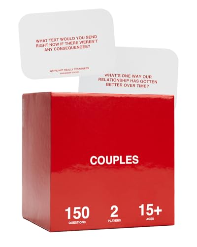 WE'RE NOT REALLY STRANGERS Couples Edition Card Game - 150 Conversation Cards for Couples - 2 Player Game for Memorable Date Nights & Game Nights, Ages 15+, 2 Players - style: Couples Edition