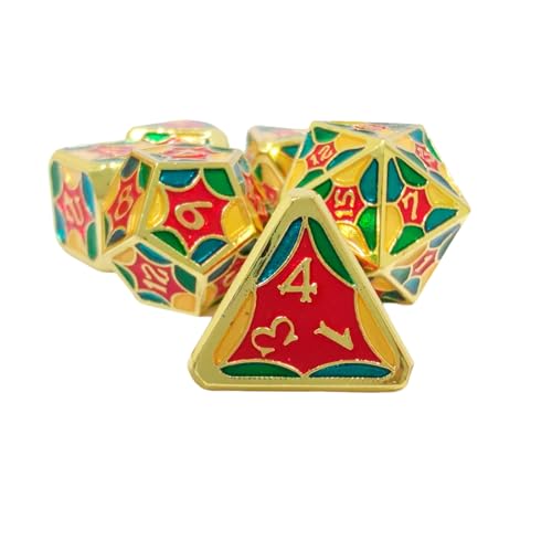 7pcs Metal DND Dice Set Polyhedral D&D dice with Box for Dungeons and Dragons RPG Games Role Playing Gift