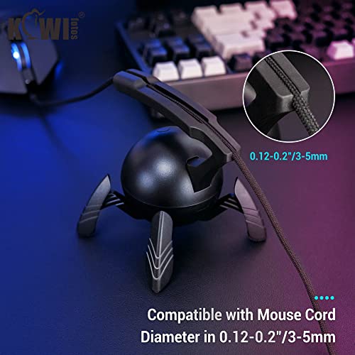 KIWIFOTOS Mouse Bungee Spider Gaming Mouse Bungee Cable Holder Mouse Cord Holder Gaming Mouse Accessory (Sticker Style)