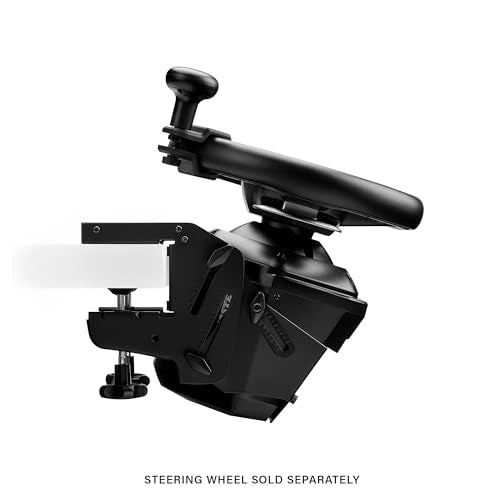 Thrustmaster SimTask Steering Kit Truck & Farm Adapter - PS5, XBOX & PC | Fits T128 & T248 wheels, flat-mount desk clamp, 15-50 mm, 3-axis adjustment, tool-free swap, rotary spinner knob included - style: Steering Kit