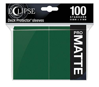 Ultra Pro E-15617 Eclipse Standard Matte Sleeves 100 Pack-Forest Green - color: Forest Green
