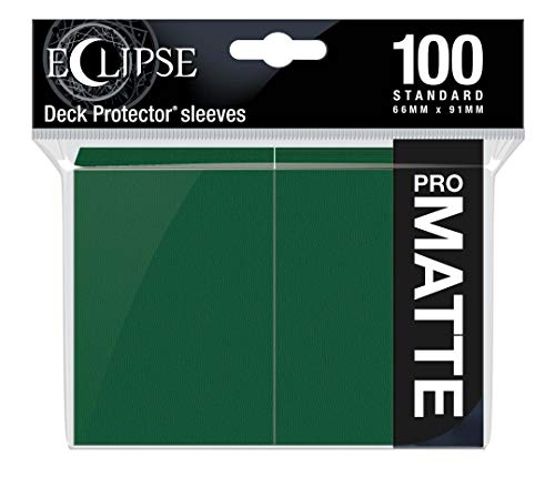 Ultra Pro E-15617 Eclipse Standard Matte Sleeves 100 Pack-Forest Green - color: Forest Green