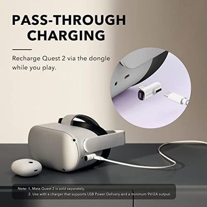 Soundcore VR P10 Wireless Gaming Earbuds-Low Latency, Dual Connection, 2.4GHz Wireless, USB-C Dongle Included-Compatible with Steam Deck, PS4, PS5, PC, Switch