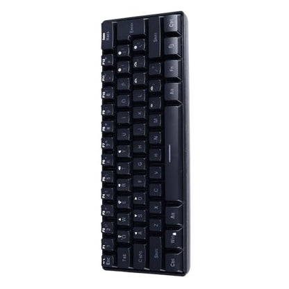 SUNGOOYUE 61 Keys RGB Backlit Gaming Keyboard Wired Membrane Keyboard for Home Office (Black) - color: Black