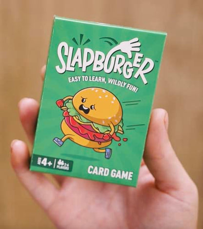 Slapburger Card Game - Fast-Paced Kids and Family Games for Ages 4 and Up - Fun Card Game for Birthdays, Classroom, Camping, Game Night & Friends - Easy to Play, 2 to 6 Players, 15 Minutes Playtime