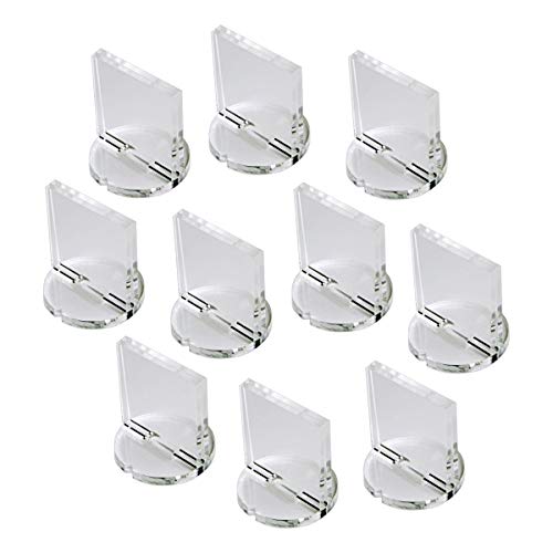 Wargame Counter Stands | Chit Holders | 1-Inch | Clear | Holds 25.4mm square card markers upright | Snap-fit, glue optional | Pack of 10 | Laser-cut | Hex-grid & magazine games
