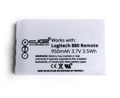 Remote Control Replacement Rechargeable Battery for Logitech - Harmony One, Harmony One Advanced, Harmony 720, 850, 880, H880, 880 Pro, 885, 890, 890 Pro, 900, 900 Pro, Harmony 1, Harmony 1 Advanced