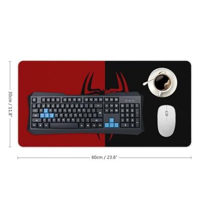 Gaming Mouse Pad, Spider Red Pattern Mouse Pad 11.8x23.6Inch Large Extended Computer Mouse Mat Keyboard Full Desk Mousepad for Gaming, Office, Home - color: style-15, size: 11.8 x23.6-Inch