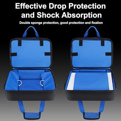 GDNasist Carrying Case Compatible with PS5/PS5 Pro/PS5 Slim | Travel Thickened Protective Bag Compatible with Playstation 5 Console, Headset, PS5 Controller, Game Discs and Accessories - color: Black