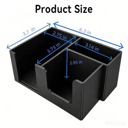 DEDC 3-Slot Toploader Dispenser and Card Caddy with Penny Sleeve Holder | Compact 3D-printed PLA organizer with quick-access slots for semi-rigid holders, grading prep, live breaks and order packing. - size: 3slot