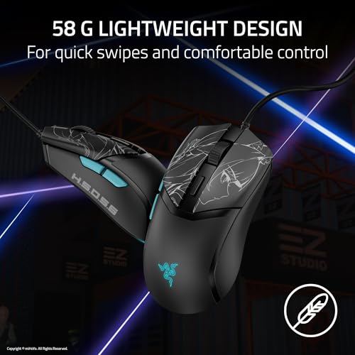Razer Cobra Wired Gaming Mouse, 58g Lightweight, Zenless Zone Zero Edition | Gen-3 Optical Switches, Chroma RGB Lighting Underglow, 8500 DPI Optical Sensor, 100% PTFE Mouse Feet, Speedflex Cable - color: Zenless Zone Zero Edition