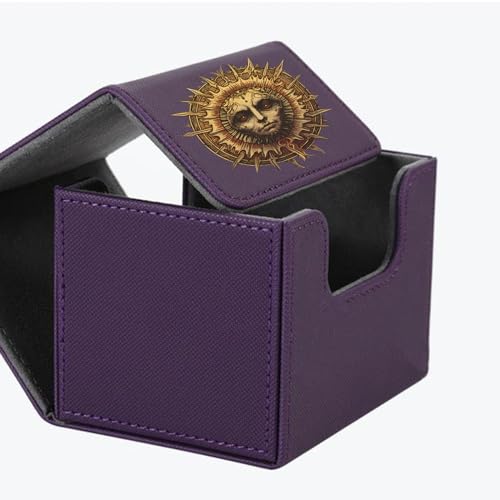Custom Card Deck Box, Premium Leather Deck Case for TCG, MTG, CCG, OCG Storage, Make Your Own Card Cases, Compatible with Magic The Gathering - size: Horizontal