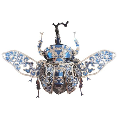 3D Metal Puzzles for Adults,3D Model Building Puzzle Kits,Cool Insect Animal Themed Design,Bugs Model Kits Brain Teaser DIY Assembling Crafts Kits Creative Ornament (Beetle) - color: Beetle