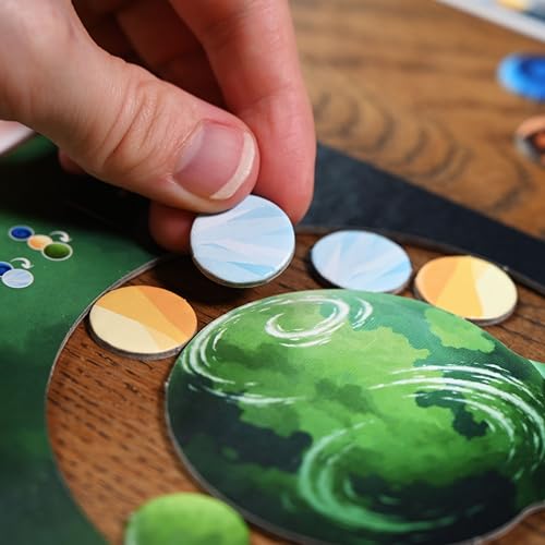Biomos Board Game | Nature Strategy Game for Families and Solo Play | Build the Most Biodiverse Planet | 1-4 Players | Age 8+ | 20 Min