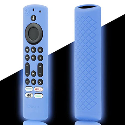 LEFXMOPHY CT-RC1US-21 Remote Cover Case Replacement for Toshiba/Insignia TV, Blue Silicone Protective Protector Glow in Dark - color: Glow Blue