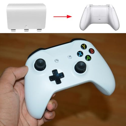 4 Pack Battery Back Cover for Xbox One/One S/One X Controller, One Controller Battery Cover Door Battery Back Shell Repair Part Compatible with Xbox One/One S/One X Controller (Black,White) - color: Black&White
