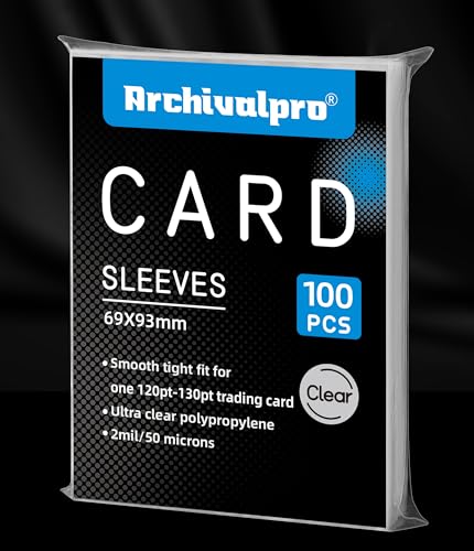 Ultra Clear Soft Penny Sleeves - 100pcs Standard Size Trading Card Protectors, Fits 120-130PT Cards, Acid-Free PVC-Free Card Sleeves for Collectors, Sports & Outdoors - size: 69×93mm (2.72"×3.66")