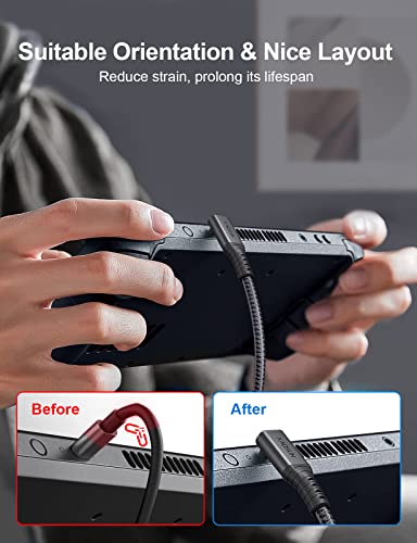 XAOSUN 240W USB 4 Cable for Thunderbolt 4 Cable, 6ft USB C Data Cable 40Gbps Transfer, 8K 4K Display, Compatible with ROG Ally, Steam Deck, Switch, eGPU, MacBook, Docks - size: 6FT