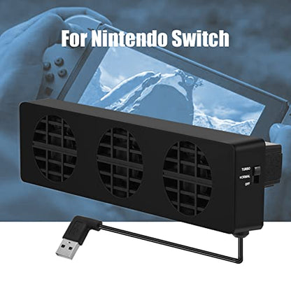 Coolin Fan, USB Coolin Fan Base Stand Dock Cooler Holder Bracket for Switch NS Console