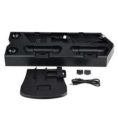 3 in 1 Multi Charging Stand with 2 Cooling Fans for PRO/Slim/PS VR, Controller Docking Station Charger, 11 Card Slot, Vertical Stand Headset Bracket