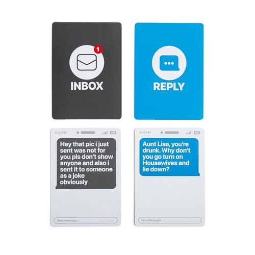 New Phone, Who Dis? by Relatable – Offline Text Message Party Game - Spicer Edition Party Game, Funny Social Icebreaker for Groups, and Summer Fun for Game Night, Includes 50 Inbox & 250 Reply Cards - style: Core Game
