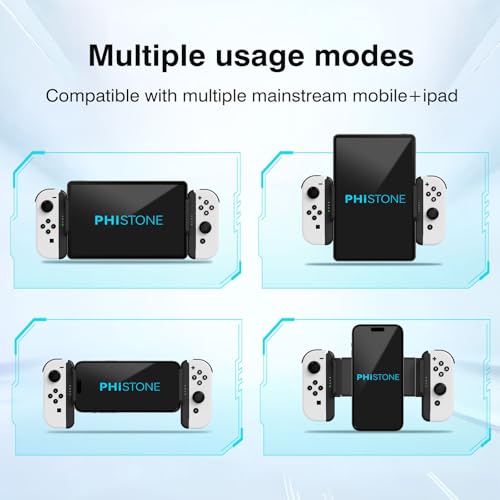 Phistone Magnetic MagSafe Smartphone & Tablet Mount for Nintendo Switch JoyCon (JoyCon Not Included) - 360° Rotation, Adjustable Length, Multi-Device Compatible, Strong Magnetic Hold - color: Magsafe