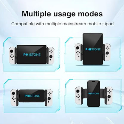 Phistone Magnetic MagSafe Smartphone & Tablet Mount for Nintendo Switch JoyCon (JoyCon Not Included) - 360° Rotation, Adjustable Length, Multi-Device Compatible, Strong Magnetic Hold - color: Magsafe