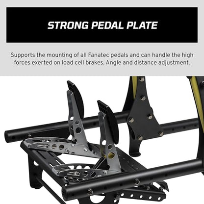 Fanatec Sim Racing CSL Cockpit V1.5 – Strong and Lightweight, Steel-Reinforced Aluminum Frame, Universal Wheelbase Mounting Bracket, GT Driving Position, Easy Assembly – Black