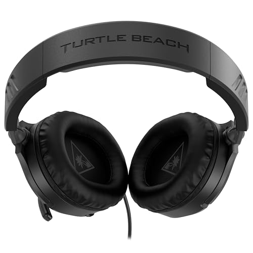 Turtle Beach Recon 70 Wired Multiplatform Gaming Headset for PC, PS5, Xbox | Xbox Series X|S, Xbox One, PlayStation, PC Splitter Cable, Flip-to-Mute Mic, 40mm Speakers, Lightweight, Soft Earpads, Black