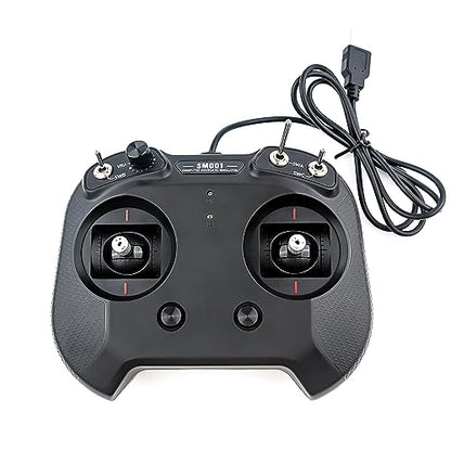 Flysky FS-SM001 Flight Simulator 8CH/ 6CH Support DRL Liftoff DCL Freerider APD and Many Other Suitable for Crossing Machines (6CH Simulator Black)
