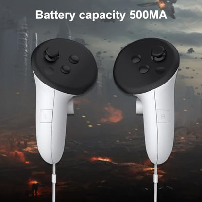 VR Controller Battery Pack Rechargeable Battery Cover for Meta Quest 3S/Quest 3