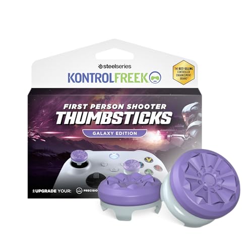 KontrolFreek FPS Freek Galaxy Purple for Xbox One and Xbox Series X Controller | 2 Performance Thumbsticks | 1 High-Rise, 1 Mid-Rise | Purple
