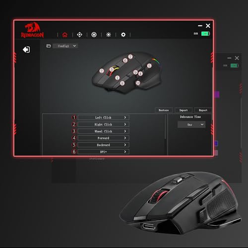 Redragon M925 PRO Wireless RGB Gaming Mouse 26000 DPI Remapping Keys | Cable-Free 0 Delay, Redefine Keybinding Macro, Vibing Backlight, Ergonomic Grip Body Comfort - size: Standard, style: Wireless