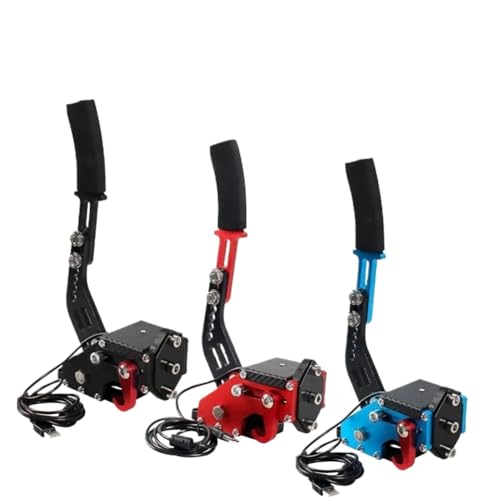 USB Handbrake System HB 1009 Compatible With G25 G27 G29 T300 T500 PC Racing Games Fanatec Rally Red Black Blue(P and AccessoryN) - color: P and AccessoryN