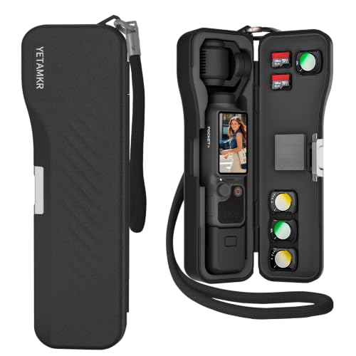 Portable Hard Case for DJI Osmo Pocket 4/3 Xtra Muse Camera Accessories (Long, black) - color: Long, black