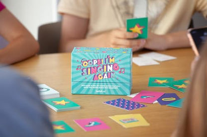 Hellofun! Music Board Games OOPS I`M Singing Againg | Musical Playing Cards Games | Family Games | Sing, Hum, Dance & Guess Songs | Game Night & Travel 4-12 Players | Ages 14+