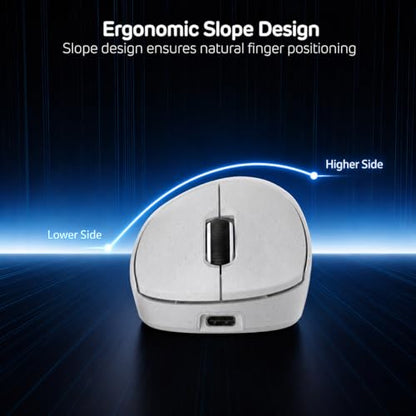 RK ROYAL KLUDGE MG5 8K Wireless Gaming Mouse, 42K DPI PAW3950 Sensor, 56g Lightweight Ergonomic Mouse, Dual 8000Hz Polling Rate, Tri-Mode 2.4G/BT/USB-C, Programmable Web Drive for PC Win/Mac - color: Mixed Color