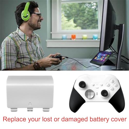 4 Pack Battery Back Cover for Xbox Series X/S Controller, Replacement Battery Back Shell Covers for Xbox Series S, Series X Controller[NOT for Xbox One,One X/S] (Black&White) - color: Black&White