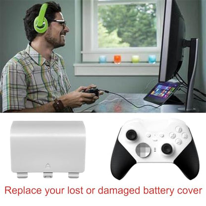 4 Pack Battery Back Cover for Xbox Series X/S Controller, Replacement Battery Back Shell Covers for Xbox Series S, Series X Controller[NOT for Xbox One,One X/S] (Black&White) - color: Black&White