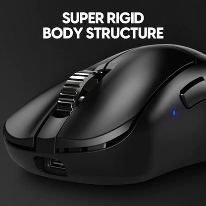 Pulsar Gaming Gears - Xlite v3 ES Wireless Gaming Mouse, Ergonomic, Optical Switch, OLED Display, Driverless, PAW3395 Sensor, 100H Battery, 4K dongle Included (Medium, Black) - color: Black, size: Medium, style: Xlite V3 eS