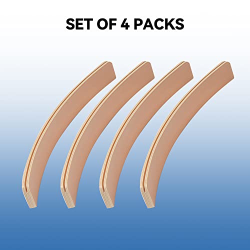 GSE Set of 4 Curved Wooden Playing Cards Holders Racks Trays, 12.5-Inch | Hand Free Playing Card Trays, For Bridge, Hand & Foot, Rummy, UNO Card Games, For Seniors Adults - style: 12.5" Card Holders