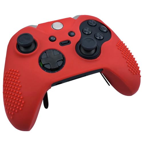 OSTENT Soft Protective Silicone Rubber Skin Case Cover for Xbox One Elite Controller (Red) - color: Red
