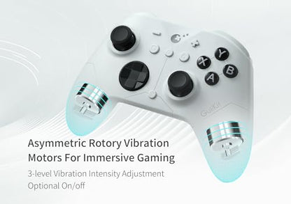 GuliKit ES PRO Wireless PC Controller –3.25ms Low Latency, TMR Joysticks | For PC/Steam/Switch/Android/iOS, Anti-Drift/Anti-Snapback,Switch 2 Wakeup,Gyro Motion Aim,30H Battery, Hall Trigger - color: ES PRO-TMR Joysticks-White