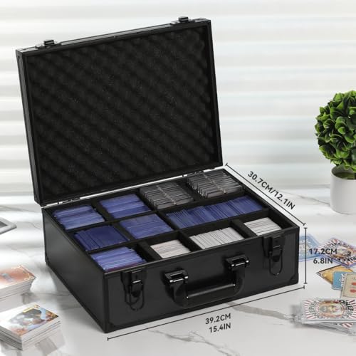 Graded Card Storage Box Trading Card Organizer | Plastic Case Organizer,Portable,Easy to Clean,Graded Card Storage,Waterproof - size: XL