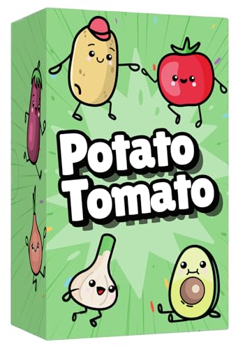 TADU Potato Tomato • Quick Card Game for Children and Adults • Travel Game • Board Game for Families • Ages 6+ • 2-4 Players • 30 Minutes