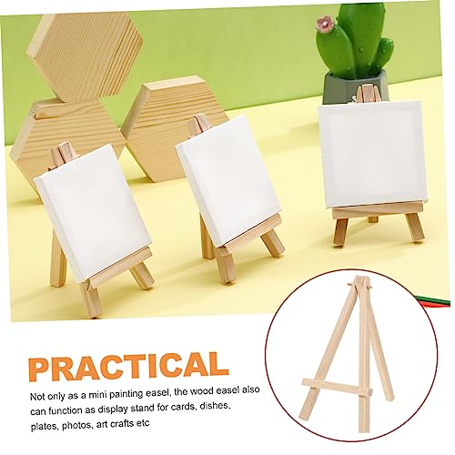 2pcs Wood Display Stand Card Deck Holder Multi-functional Easel for Game Cards Photos