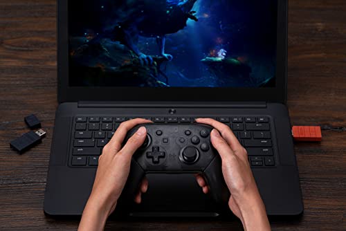 8BitDo Wireless USB Adapter 2 for Switch/Switch 2, Windows PC, Mac & Raspberry Pi, Compatible with Xbox Series X & S Controller, Xbox One Bluetooth Controller, Switch Pro and PS5 Controller (Brown) - style: USB Adapter 2 Brown