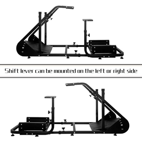 Racing Cockpit Frame Fit for Logitech G25 G27 G29 G920 Without Wheels Pedals and Real Racing Seat Driving Simulator Cockpit with Capacity 220LBS